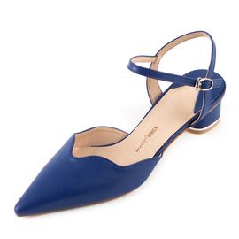 [KUHEE] Sling-back(9069K) 3.5cm-middle heel party shoes strap basic spring handmade shoes-Made in Korea